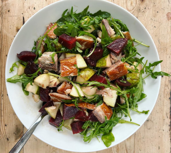 Smoked Mackerel, Walnut &amp; Beetroot Quinoa Bowl