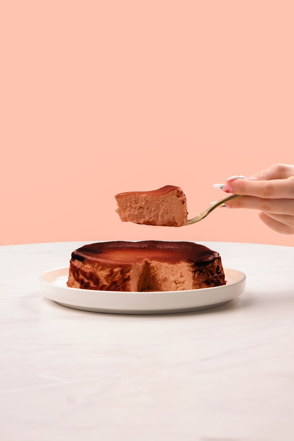 Chocolate Basque Burnt Top Cheesecake