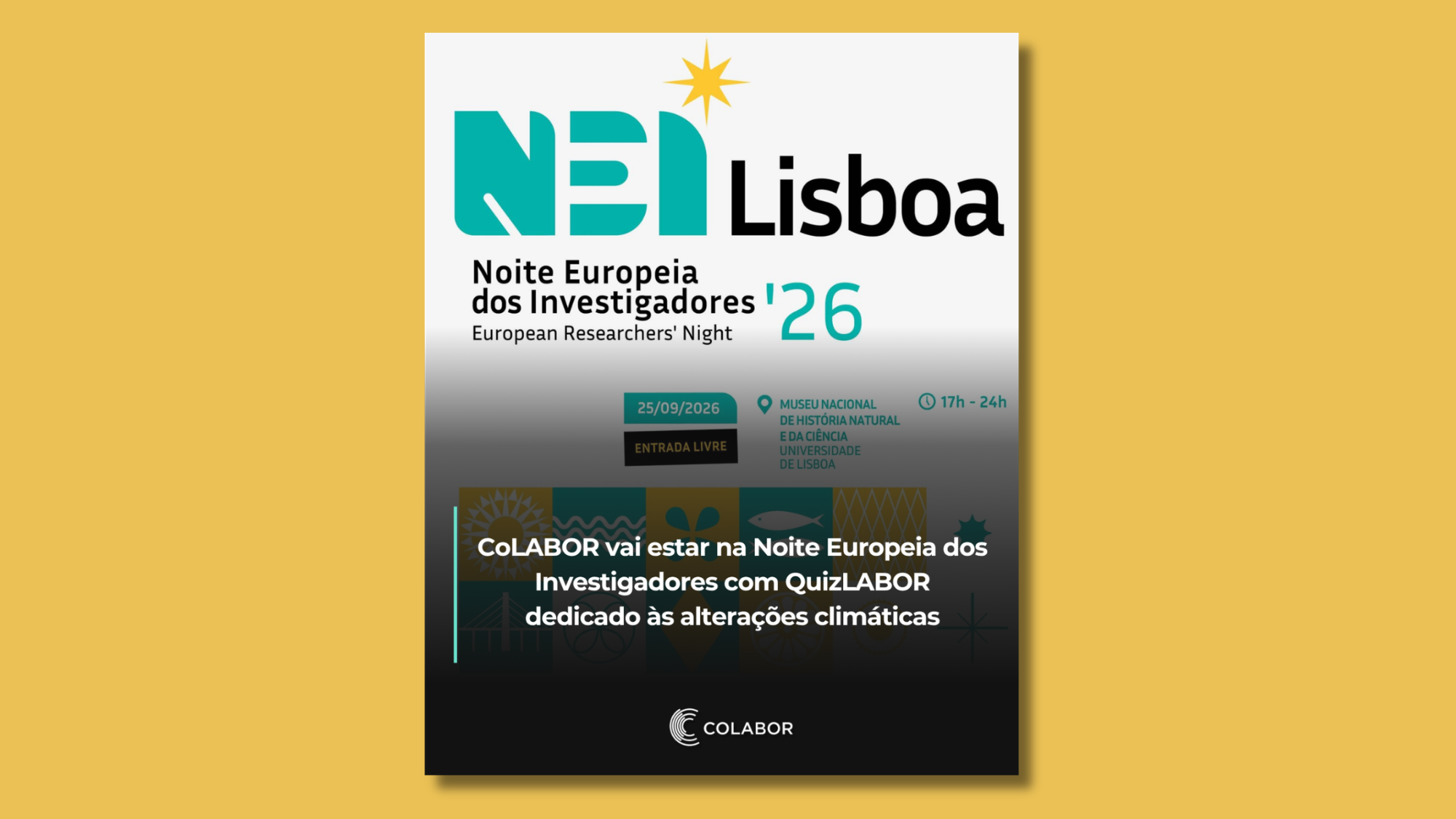 CoLABOR vai estar na Noite Europeia dos Investigadores com QuizLABOR dedicado às alterações climáticas&nbsp;