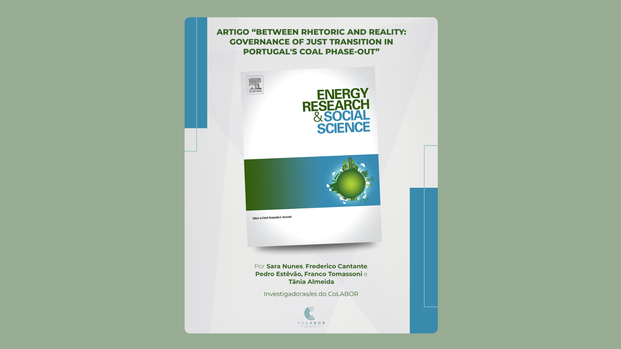 Investigadoras e investigadores do CoLABOR participam em artigo da revista científica Energy Research&nbsp;