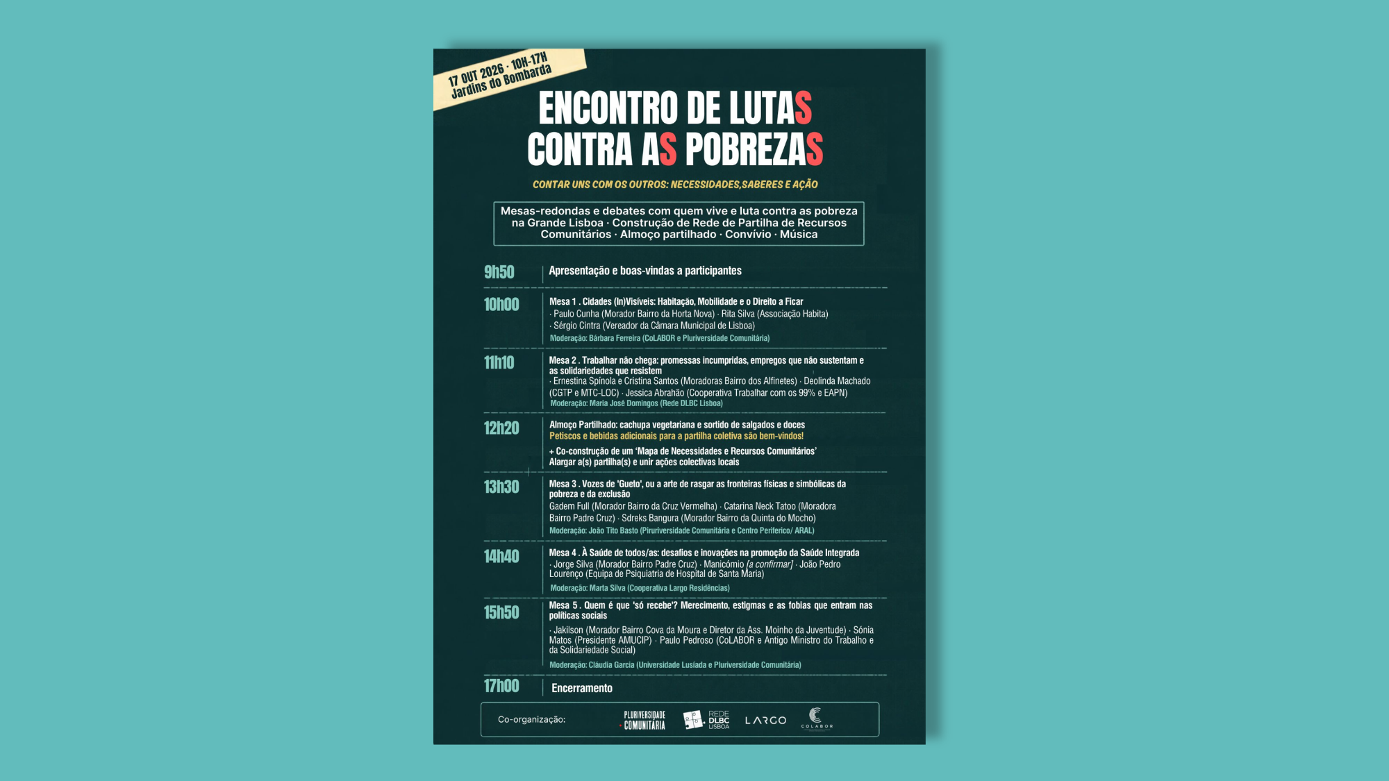 Encontro de Lutas Contra as Pobrezas promove debate sobre desigualdades e ação coletiva&nbsp;