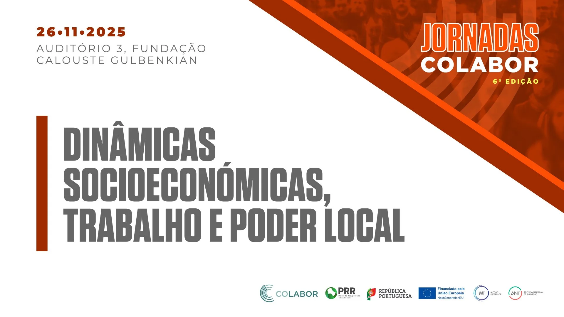 Jornadas CoLABOR 2025: CoLABOR debate dinâmicas socioeconómicas, trabalho e poder local nas Jornadas