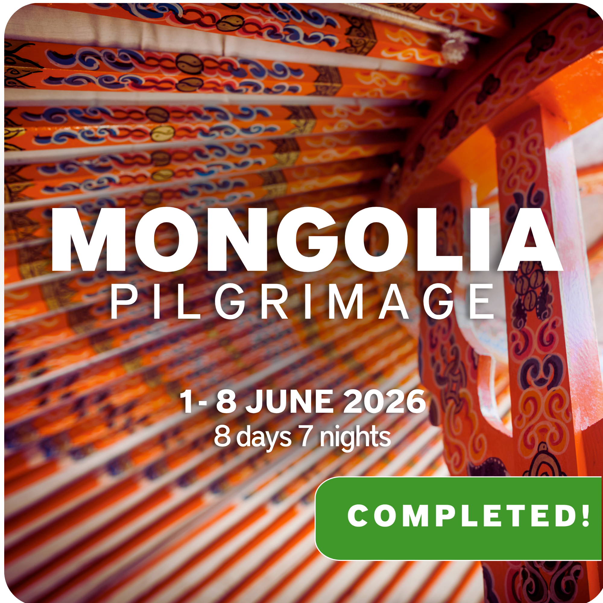 MONGOLIA Pilgrimage 2026