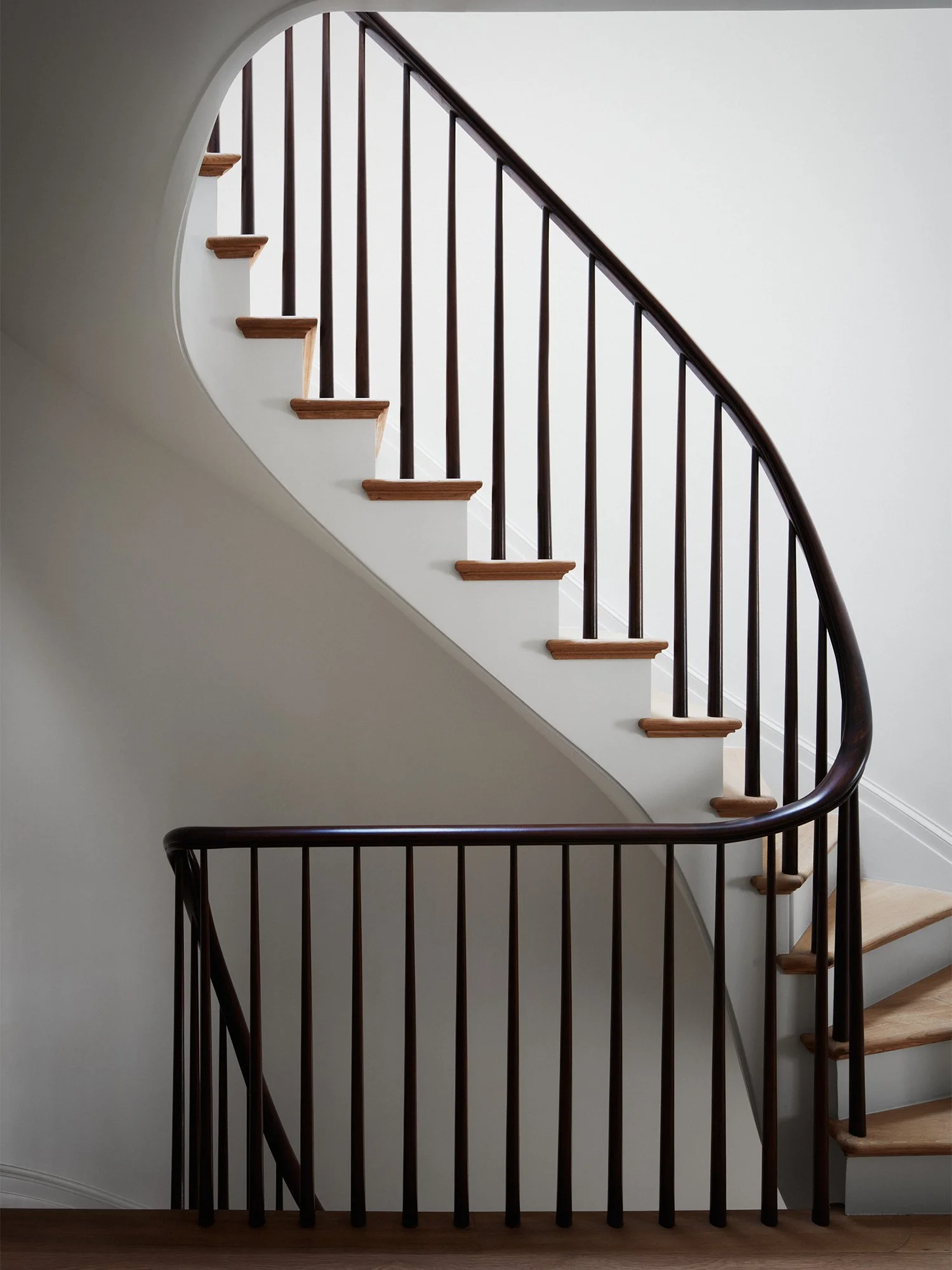 Winding staircase.