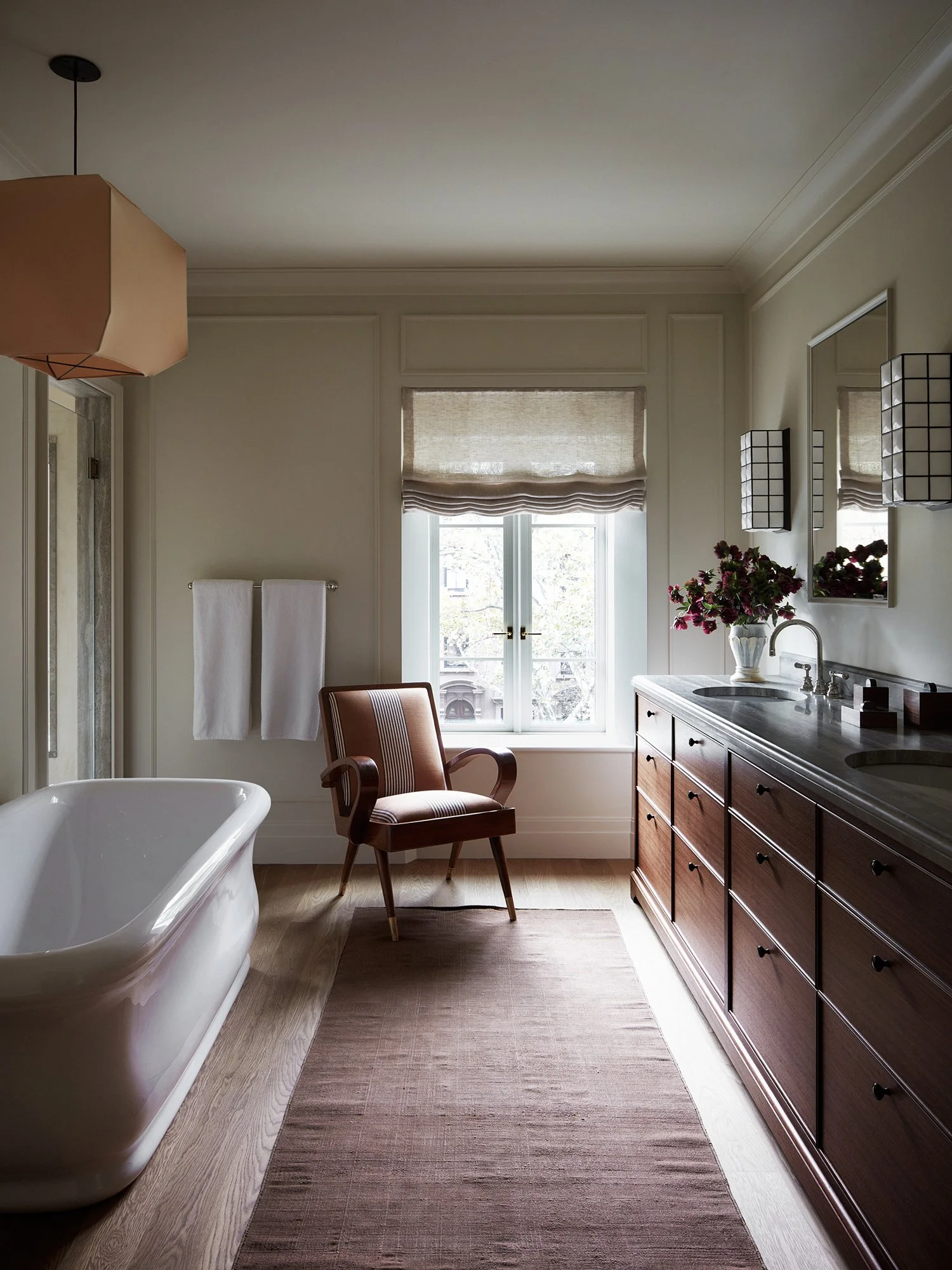 Bathroom with tub.