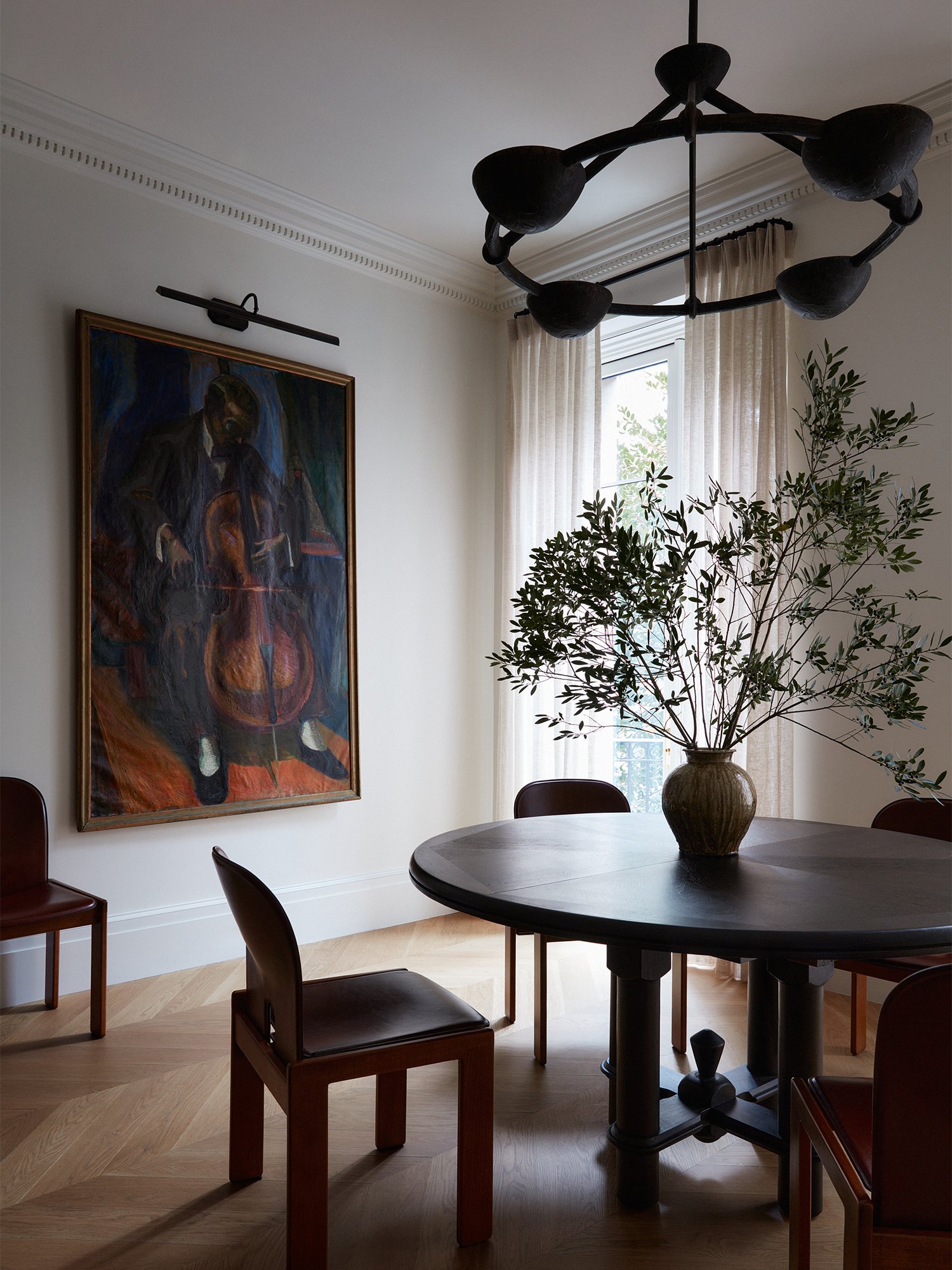 Breakfast table.