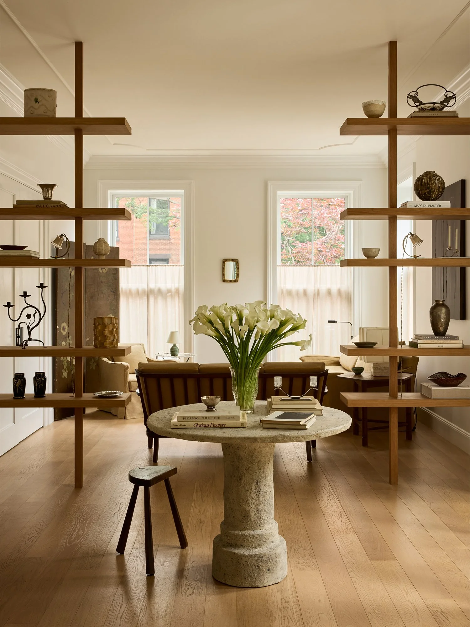 Living room view from the Lafayette Avenue project.