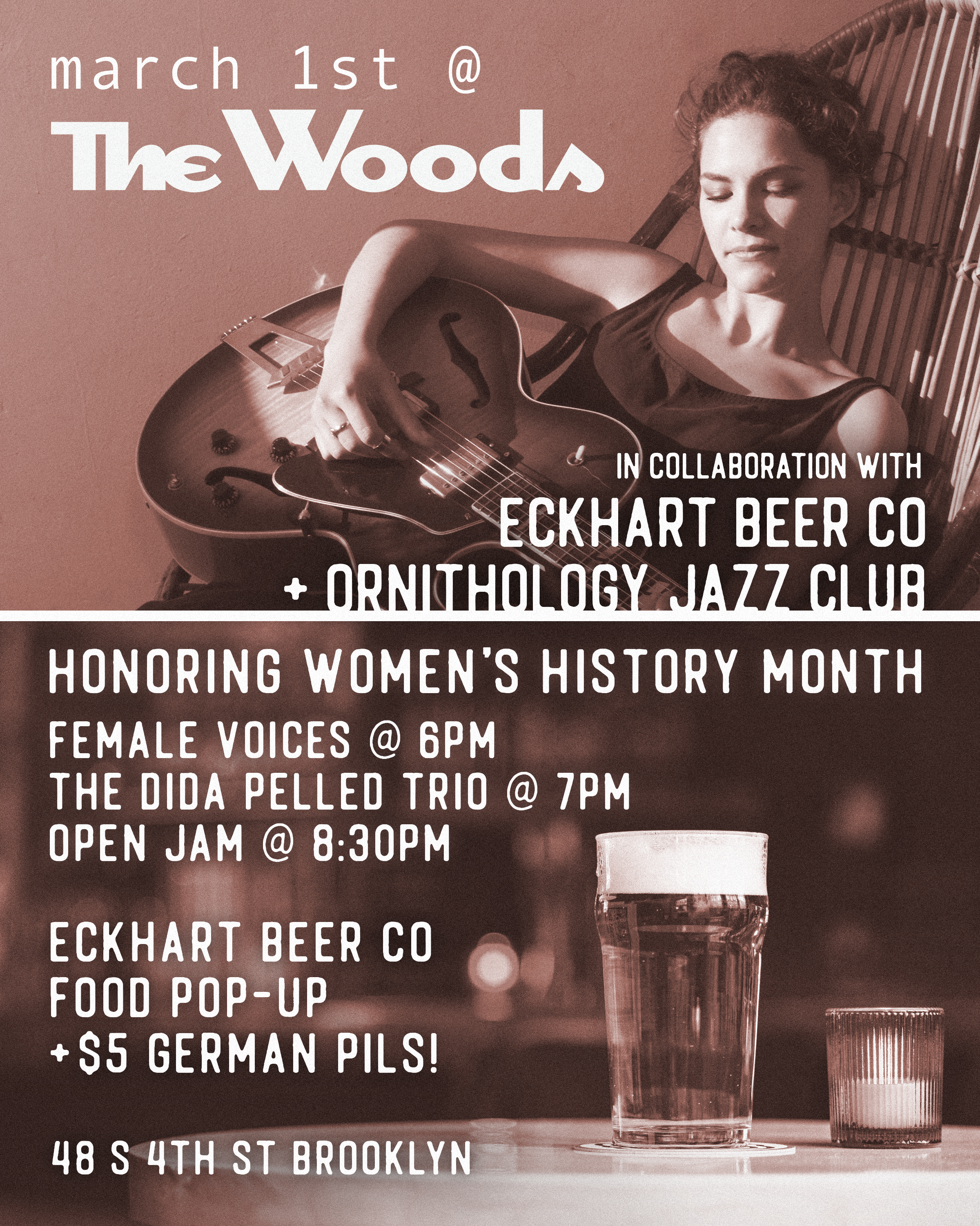 Eckhart + Live Music & Readings @ The Woods