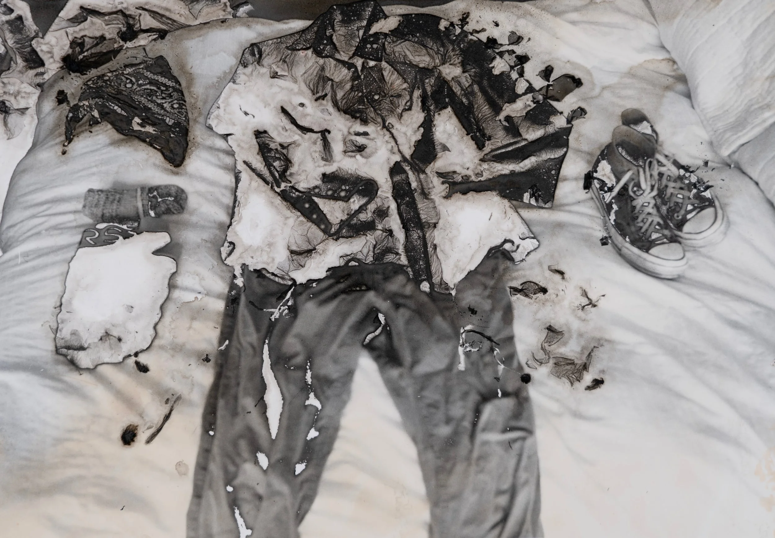 Aldehydes, Floral Notes, 3,776 miles & Clean Laundry, 
Mordançage, Silver Gelatin Print