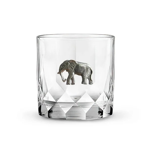 MENAGERIE Classic Rocks Glass - Elephant.jpg