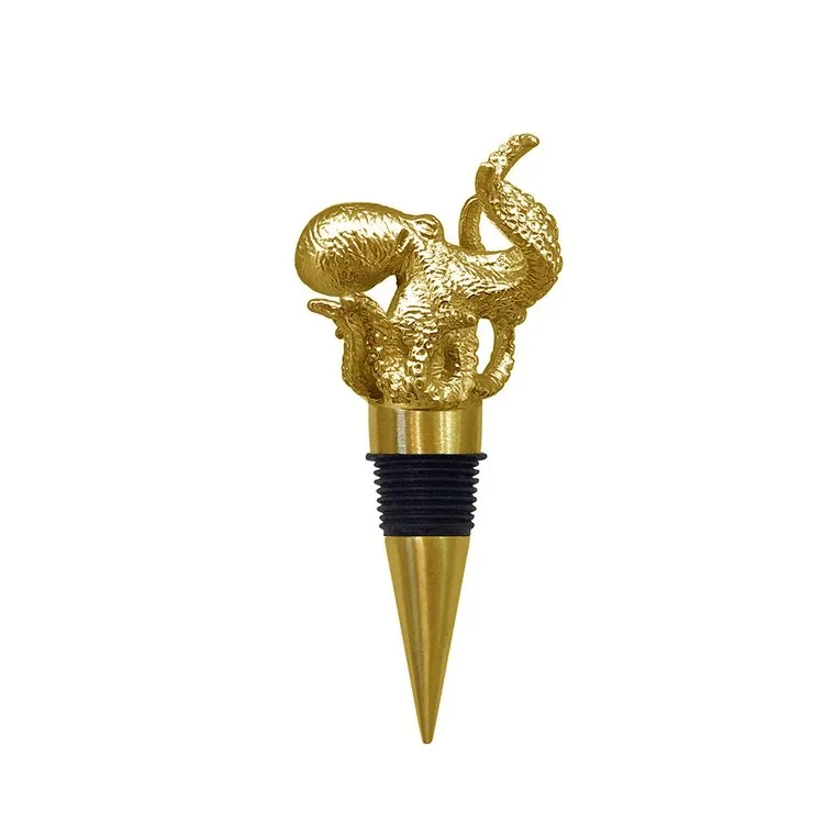 Titanium Gold Plated Octopus Stopper