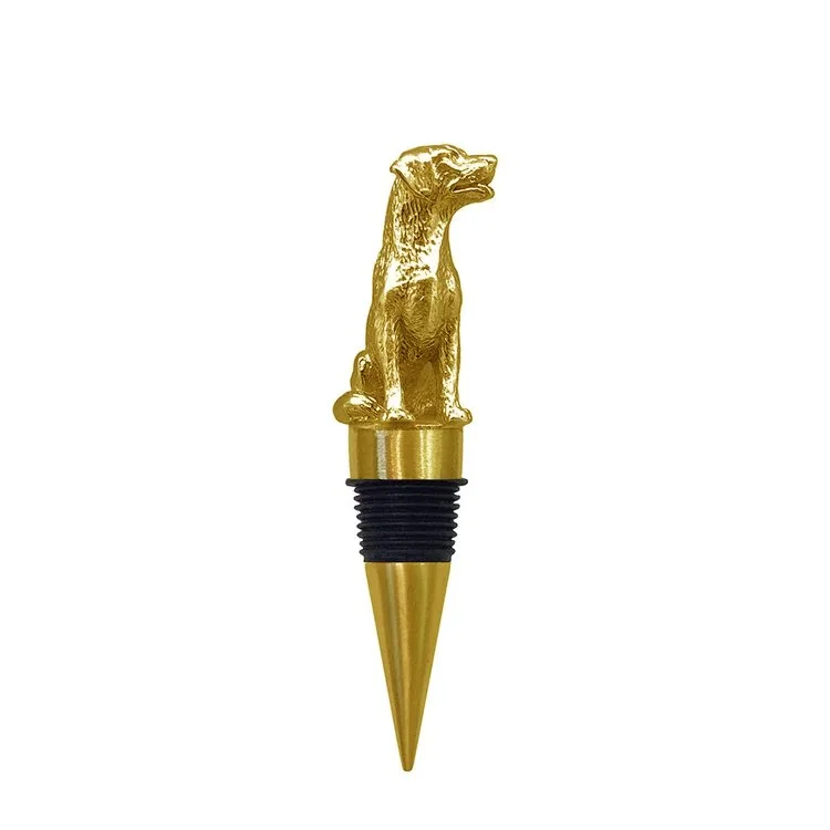 Titanium Gold Plated Labrador Stopper