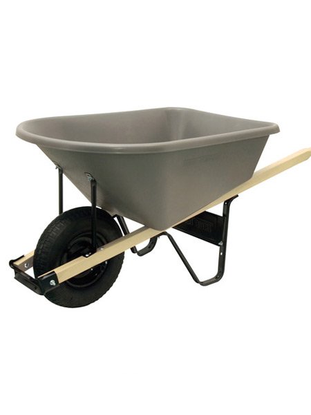 TRUE TEMPER 6 CUBIC FOOT POLY WHEELBARROW