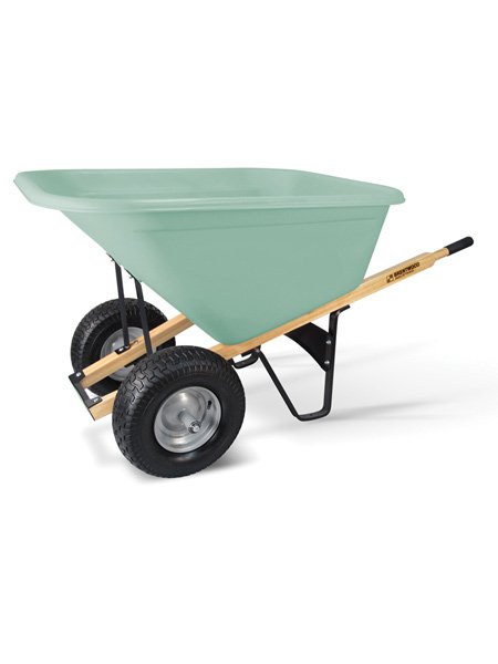 BRENTWOOD INDUSTRIES PROBOSS 10 CUBIC FOOT DUAL WHEEL WHEELBARROW