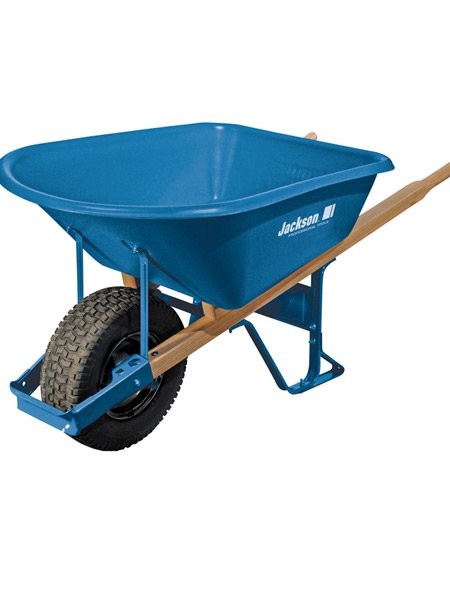 JACKSON 6 CUBIC FOOT STEEL WHEELBARROW