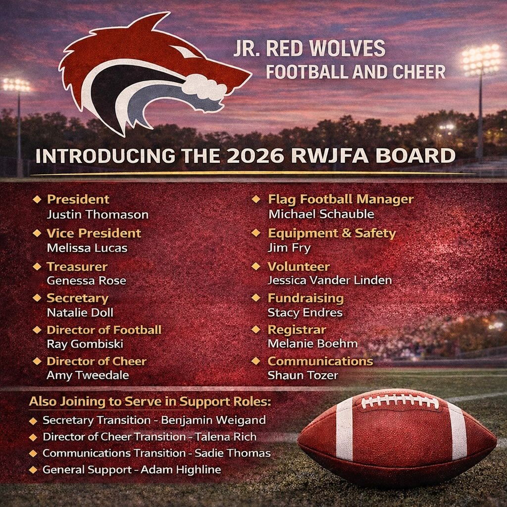 Our board is set and ready to get to work on a great 2026 season! Some new faces are joining with fresh perspectives that will keep our organization strong. Thank you all.