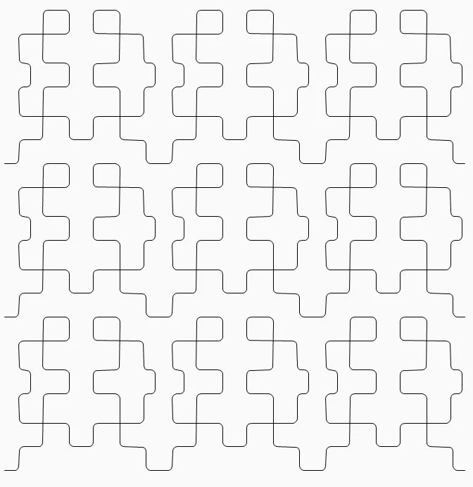 Puzzle Pieces Round
