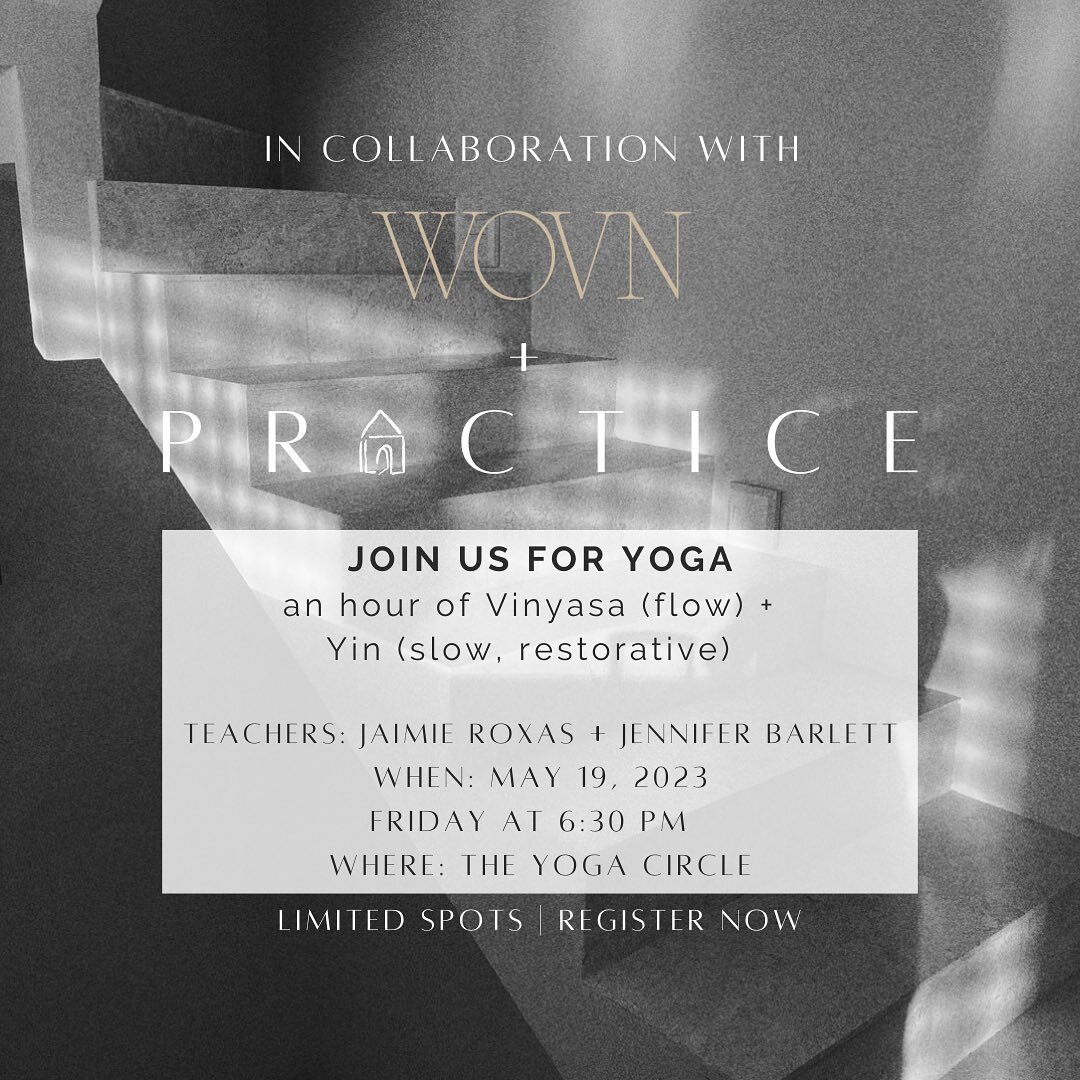Mark your calendars for Friday, May 19th! In collaboration with @banqueting.house will be teaching an hour long Vinyasa (flow) and Yin (slow and restorative) yoga class at @theyogacirclebirmingham 

Come slow down and ease into your weekend with an h