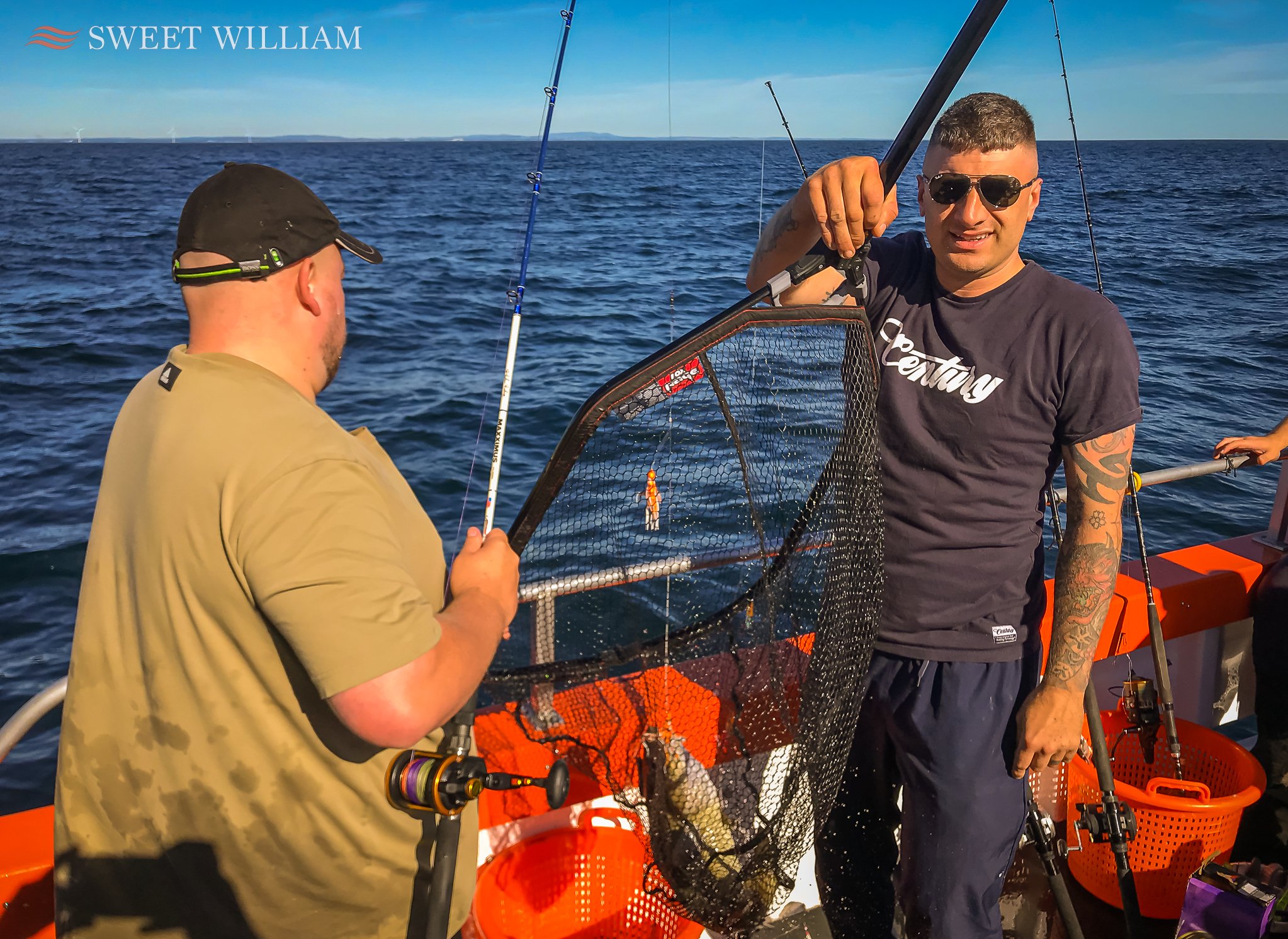 Kingie's birthday celebration aboard Sweet William with big Cod and Ling on the wrecks off the Tyne