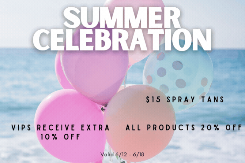 FREE TANS Summer Celebration!