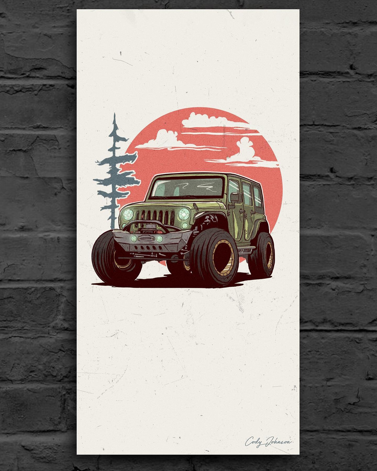Cool Jeep illustration, swipe to see more views and colorways!
.
.
.
#jeep #jeepwrangler #illustration #art #myart #digitalart #digitalillustration #illustratorlife #contemporaryart #artoftheday #picoftheday #instagood #instamood #lovelandcolorado #c