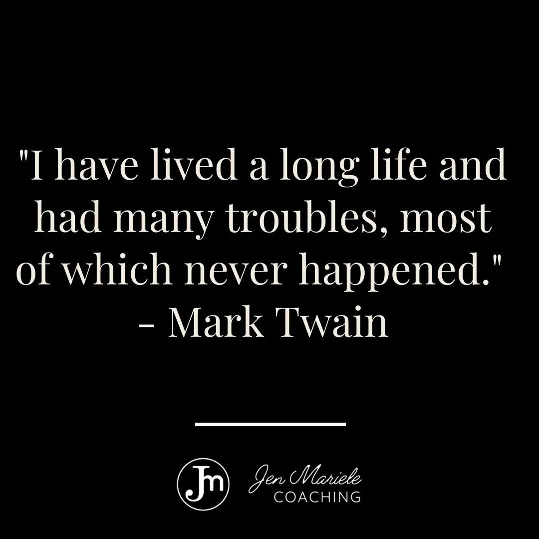 Raise your hand if, like me, you spend a lot of time thinking about what could go wrong and fearing the worst? 

How can we replace those fears with more positive images and stop worrying about things outside of our control?

#monday #mondaymotivatio