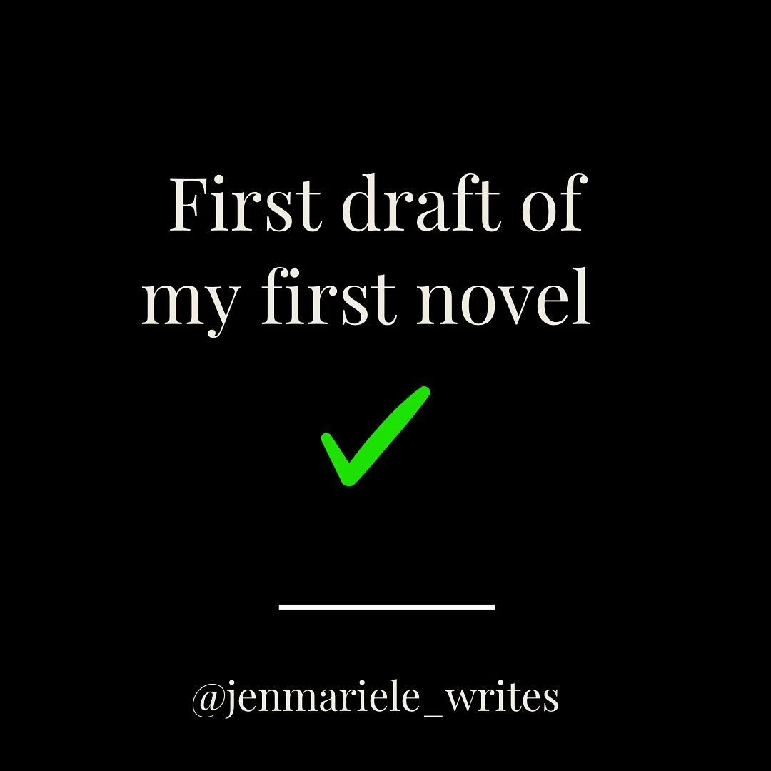 I did it! Now I&rsquo;m going back to the beginning to work on the second draft!

Shout out to my sobriety for giving me the time and space to finally do the damn thing!