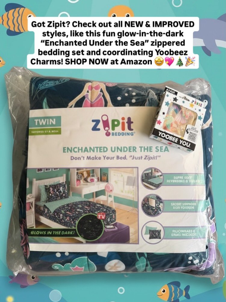 SHOP NOW at amazon.com/zipitbedding 🤩🎄💖🎉