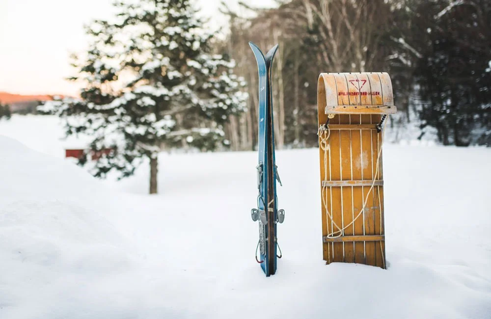 Muskoka winter photo props