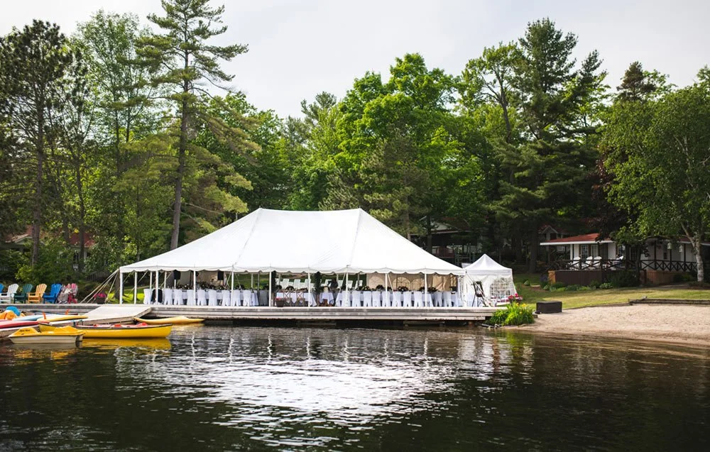 Reception tent Severn Lodge