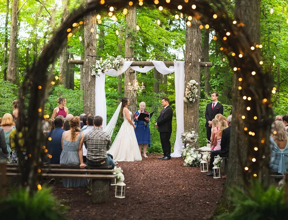 Forest Wedding Ceremony Northbrook Farm