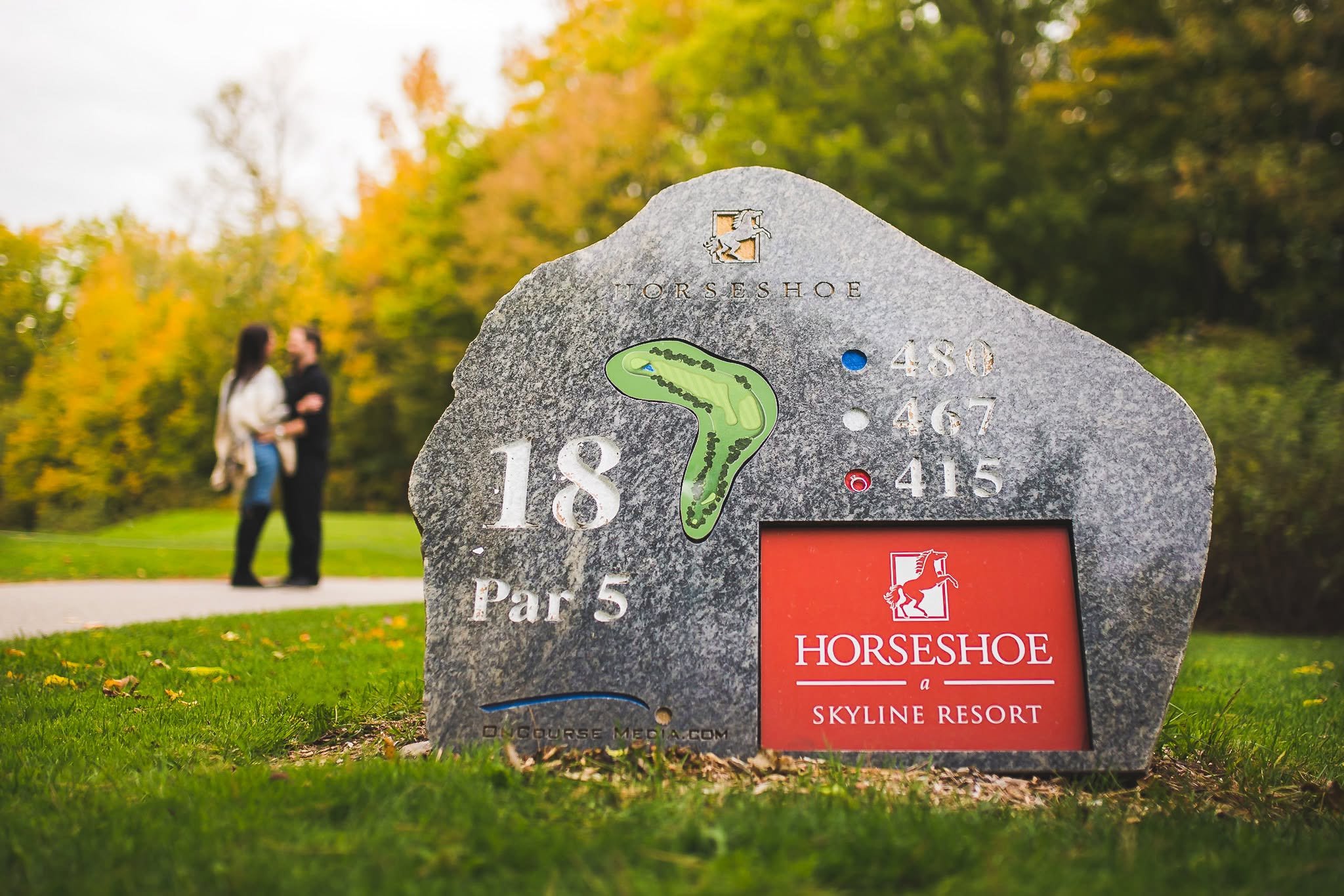 Marriage Proposal at Horseshoe Valley Resort