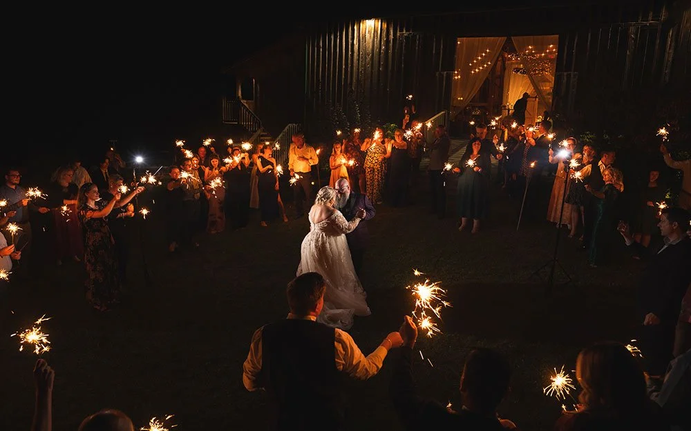 Sparkler Wedding First Dance idea