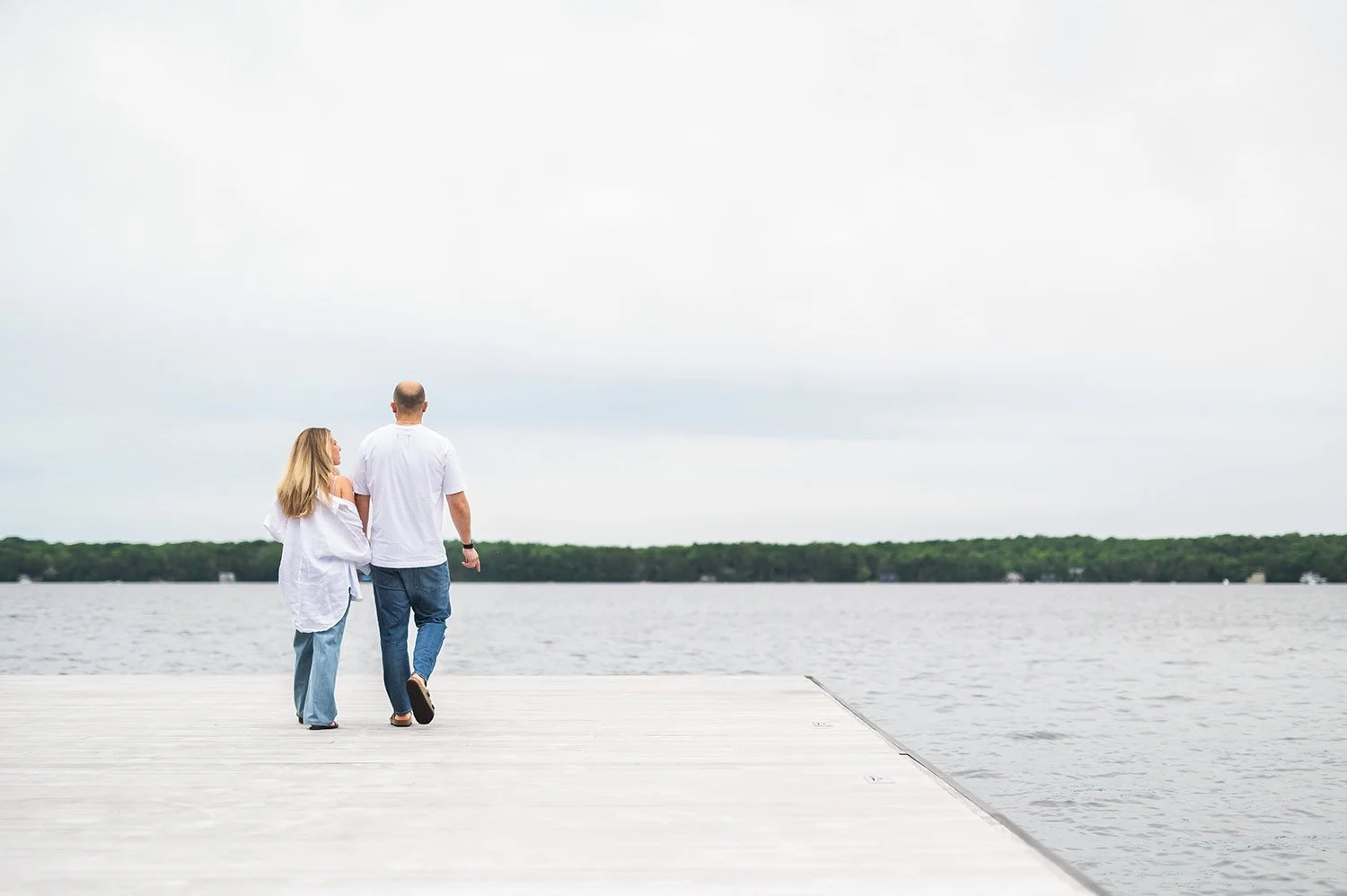 Surprise proposal on a Muskoka dock