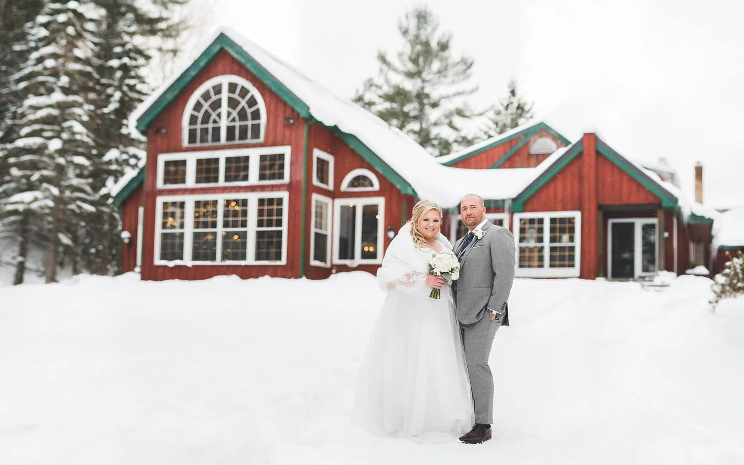 Winter wedding at Trillium Resort