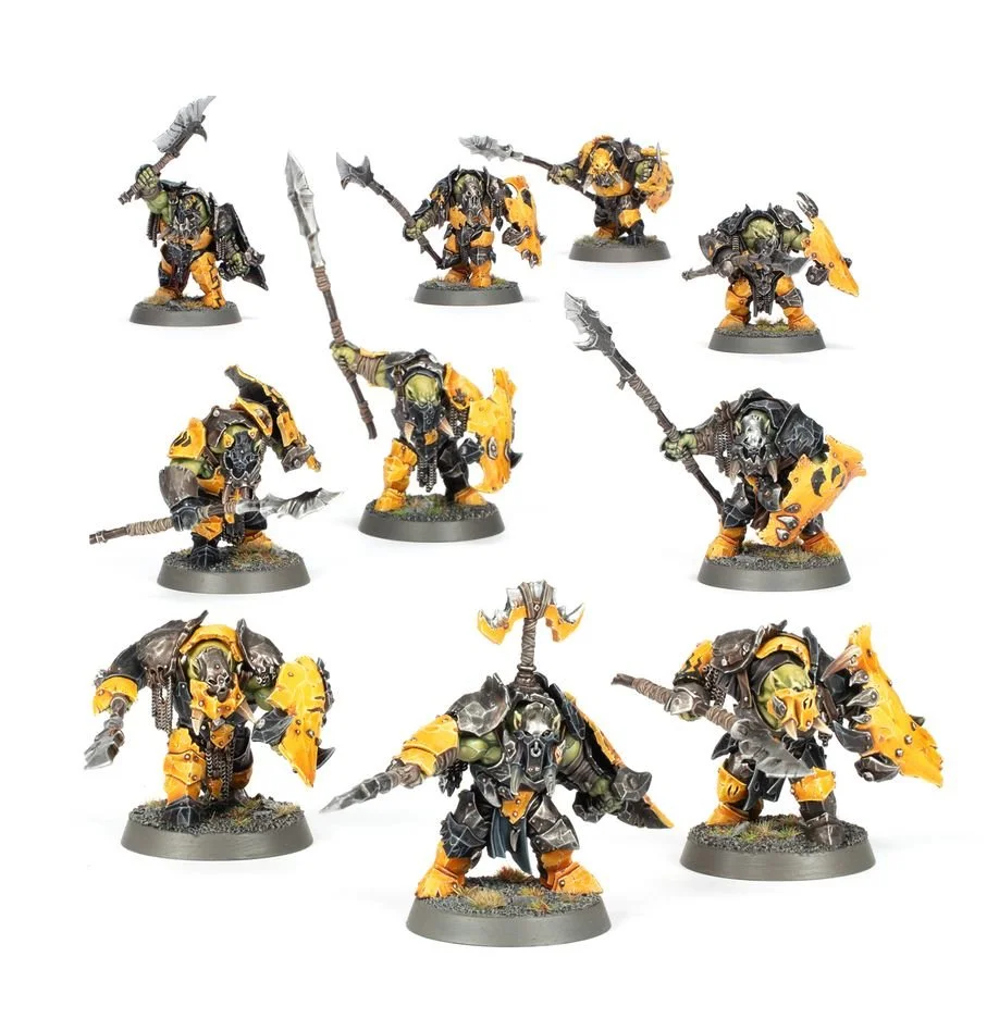 Warhammer Age of Sigmar Orruk Ardboyz – 10 Ironjawz Fighters with