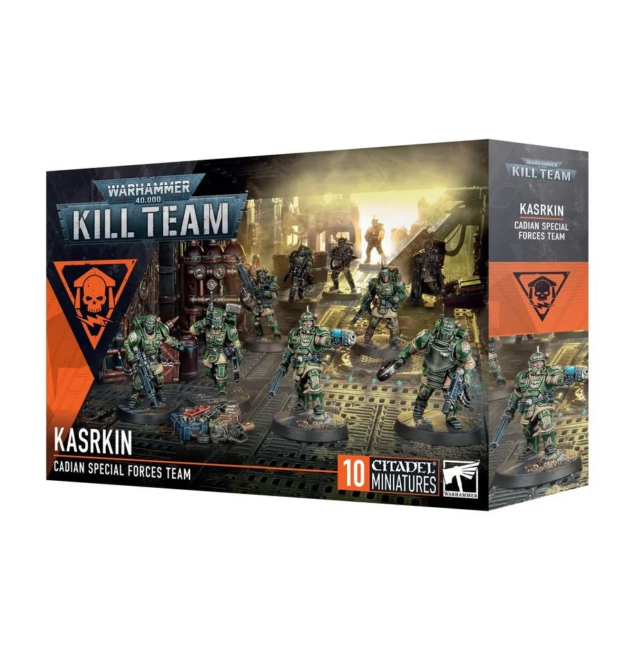 Warhammer 40k – 10 Kasrkins Cadiens – Eavy Metal – Neuf Sous Blister