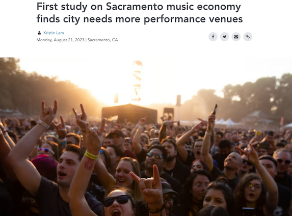 CapRadio First study on Sacramento music economy finds city needs more performance venues
