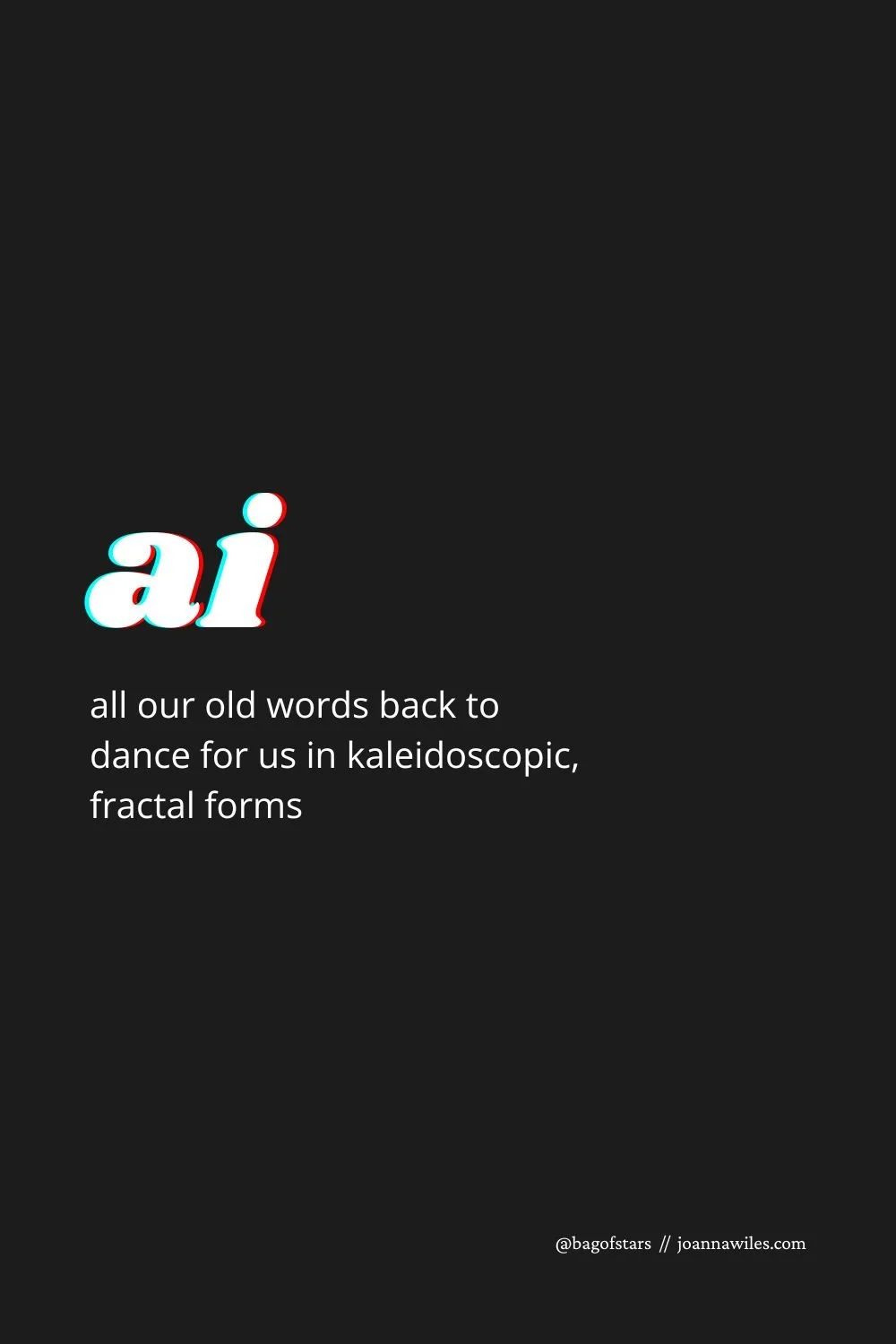 A different view of AI