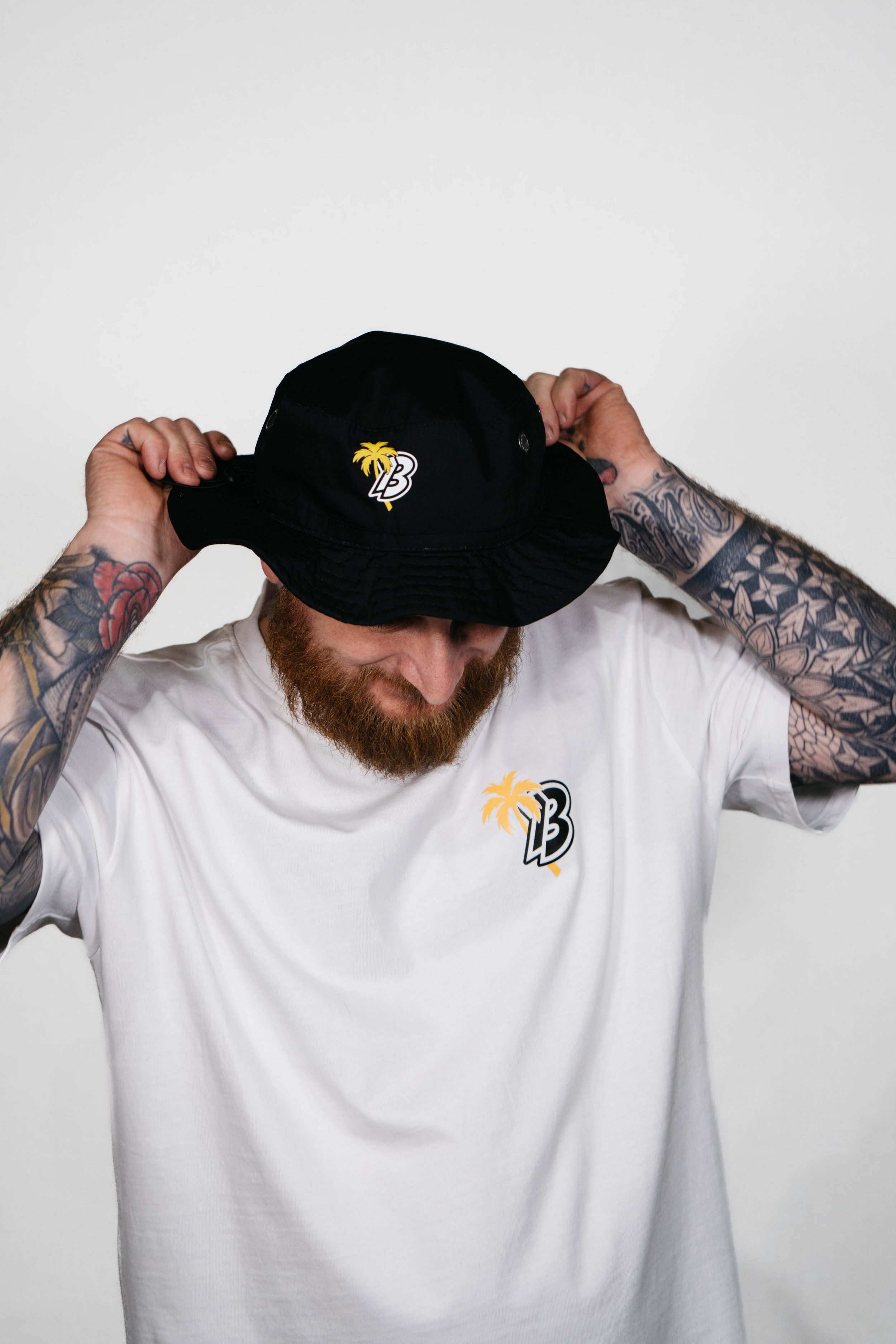 13 Palm Boonie hat Yellow