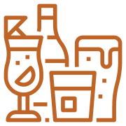 Fills different sized containers with a variety of beverages