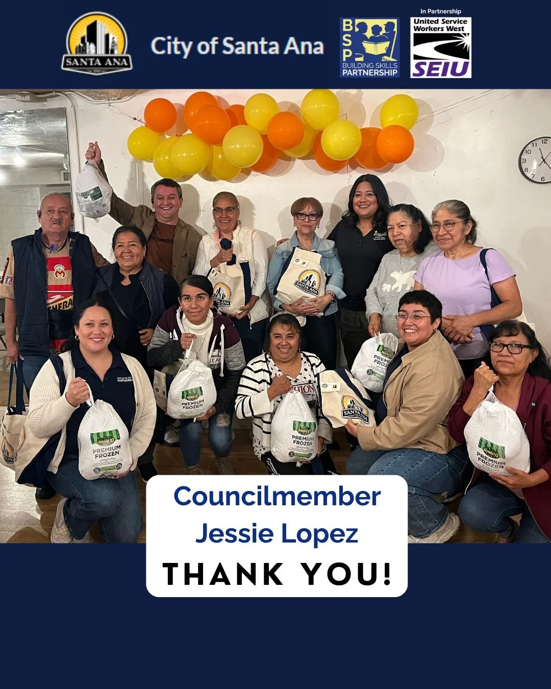 Thank you to Santa Ana Councilmember Jessie López!