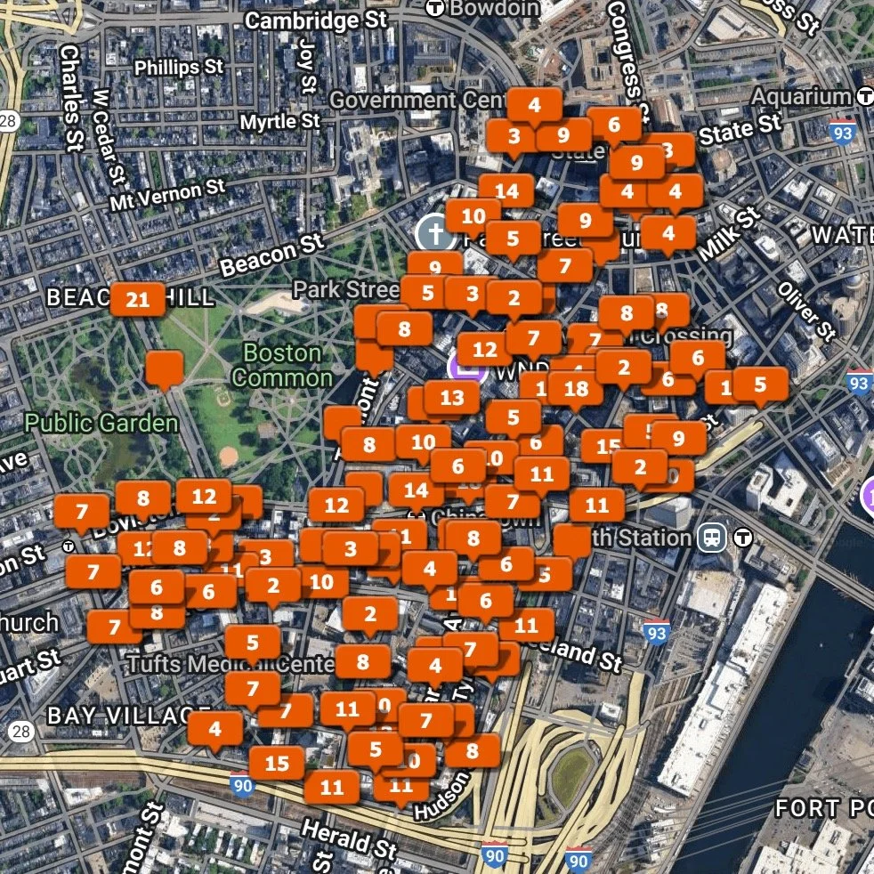 As part of our ongoing public safety efforts, the Streets &amp; Sidewalks Working Group (part of the One Downtown Task Force) has documented the current conditions of all crosswalks, ramps, handicap ramps throughout Downtown Boston and Chinatown - th