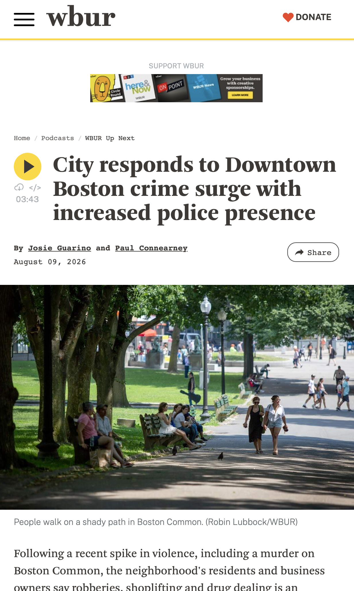 City responds to Downtown Boston crime surge with increased police presence
