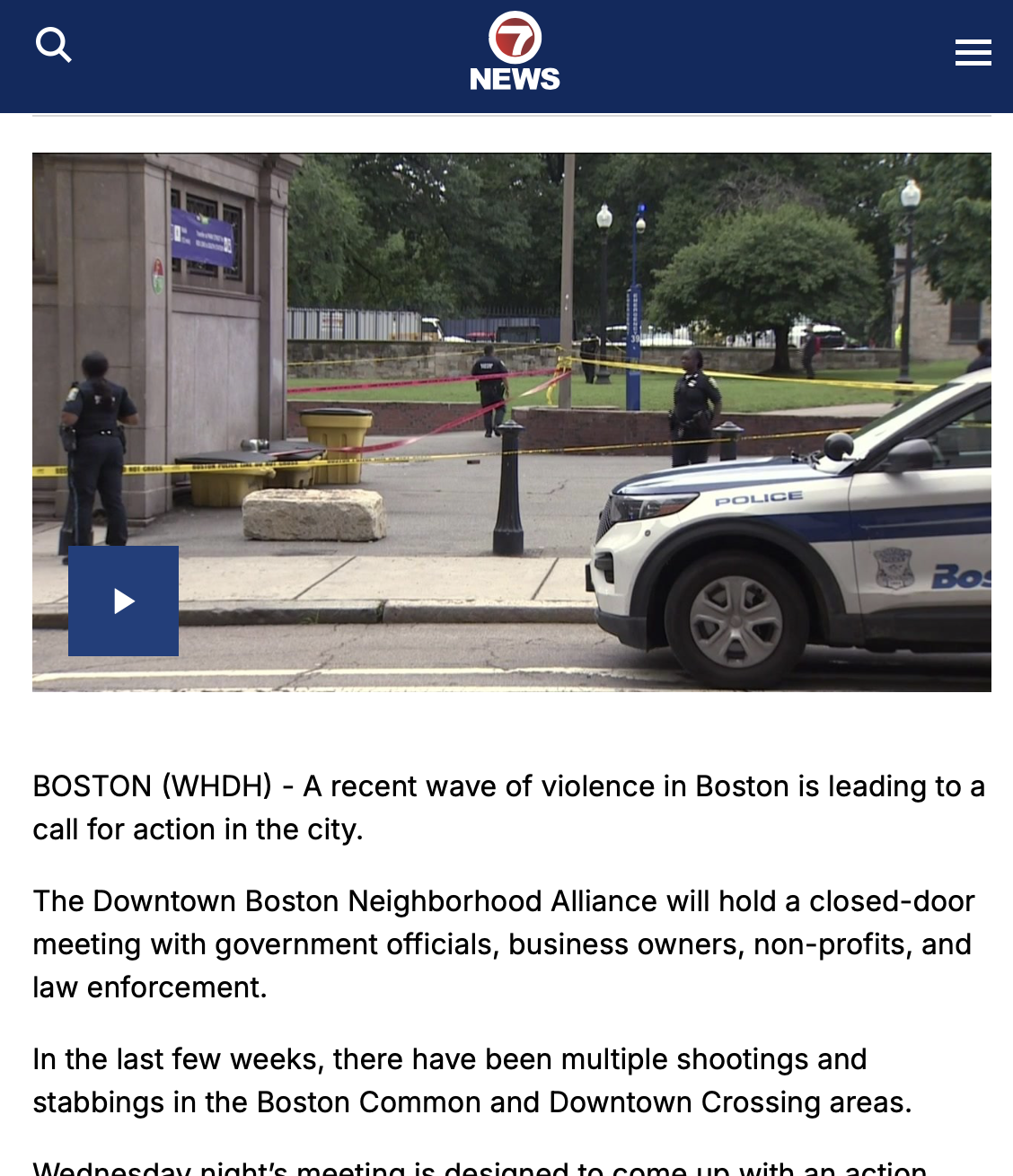 Stakeholders to craft action plan in response to wave of violence in Boston