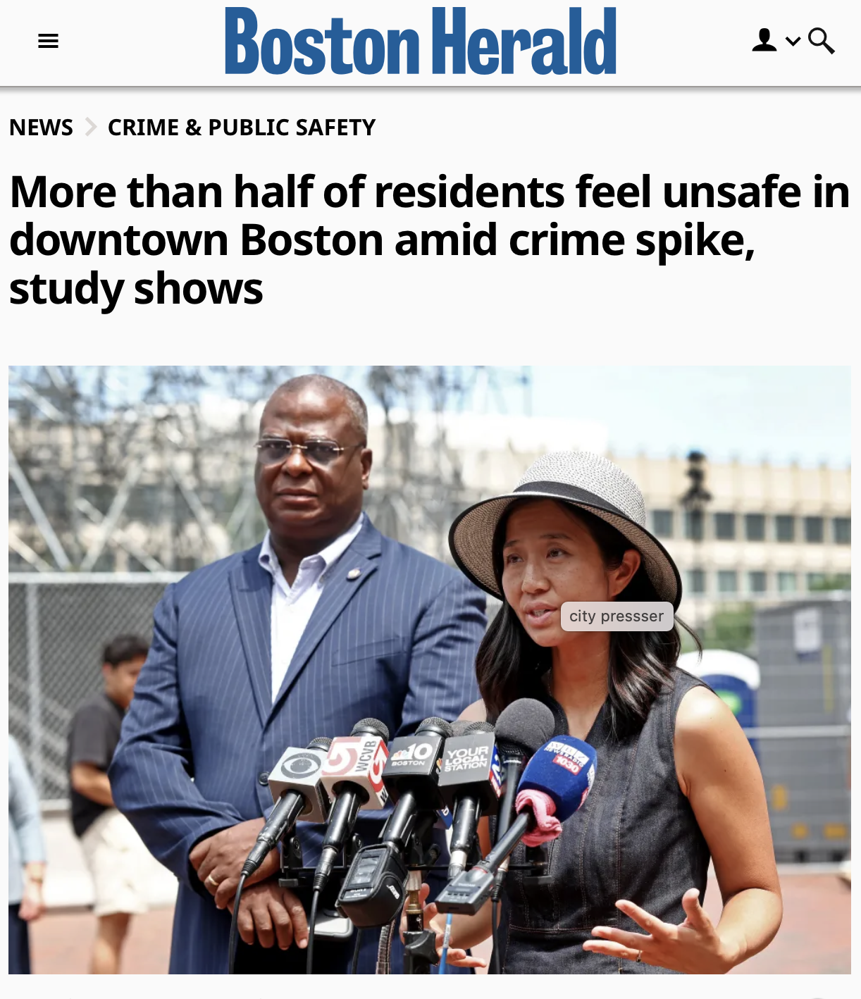 Majority of downtown Boston residents feel less safe than they did a year ago, survey finds
