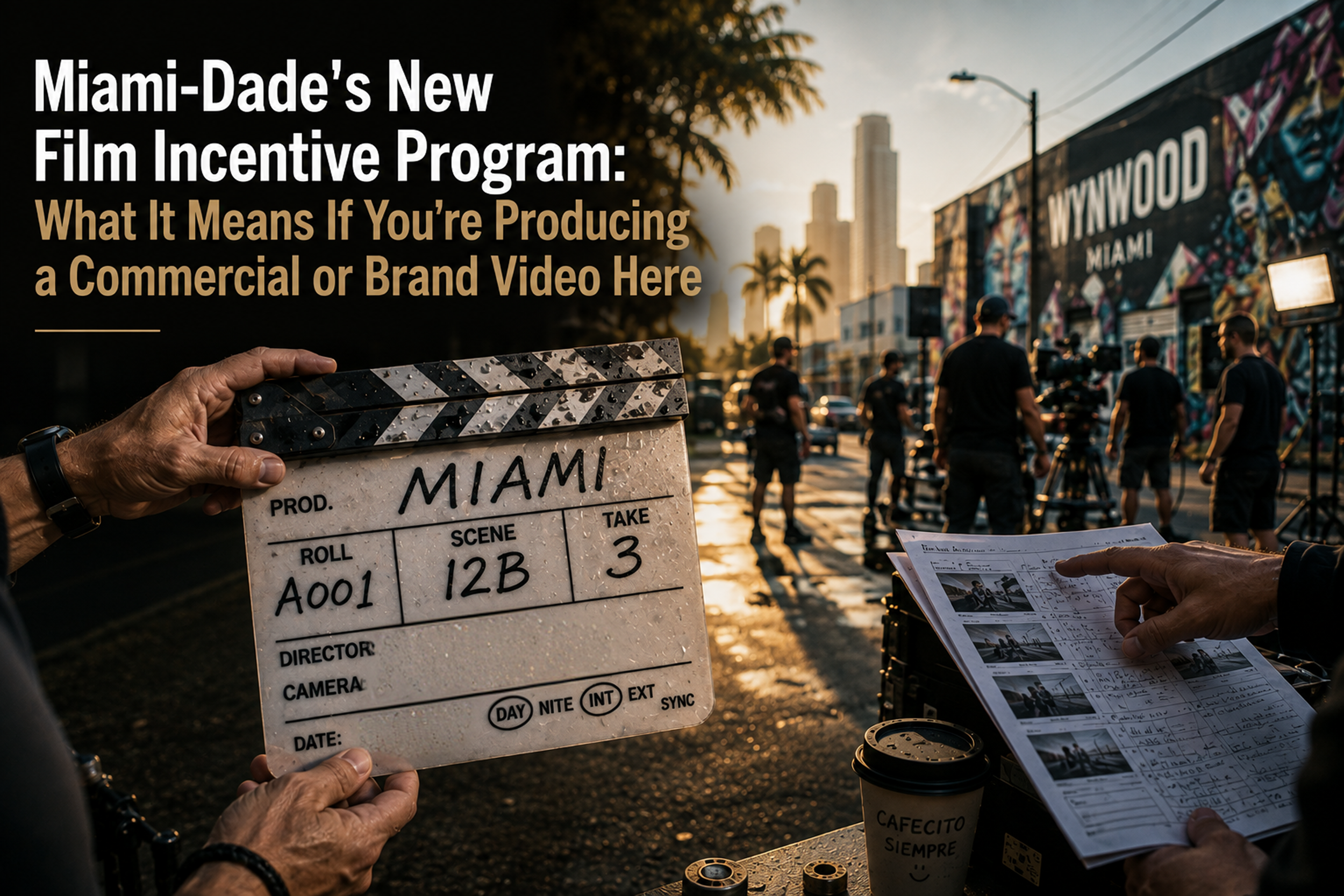 Miami-Dade's New Film Incentive Program: What It Means If You're Producing a Commercial or Brand Video Here
