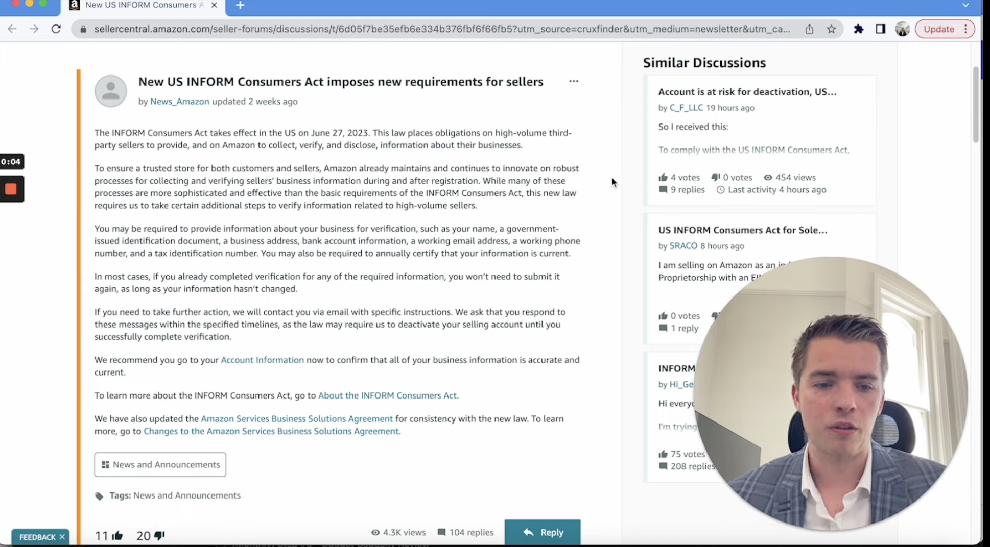 Amazon Seller Account Deactivation Notice? What is the Inform Consumers