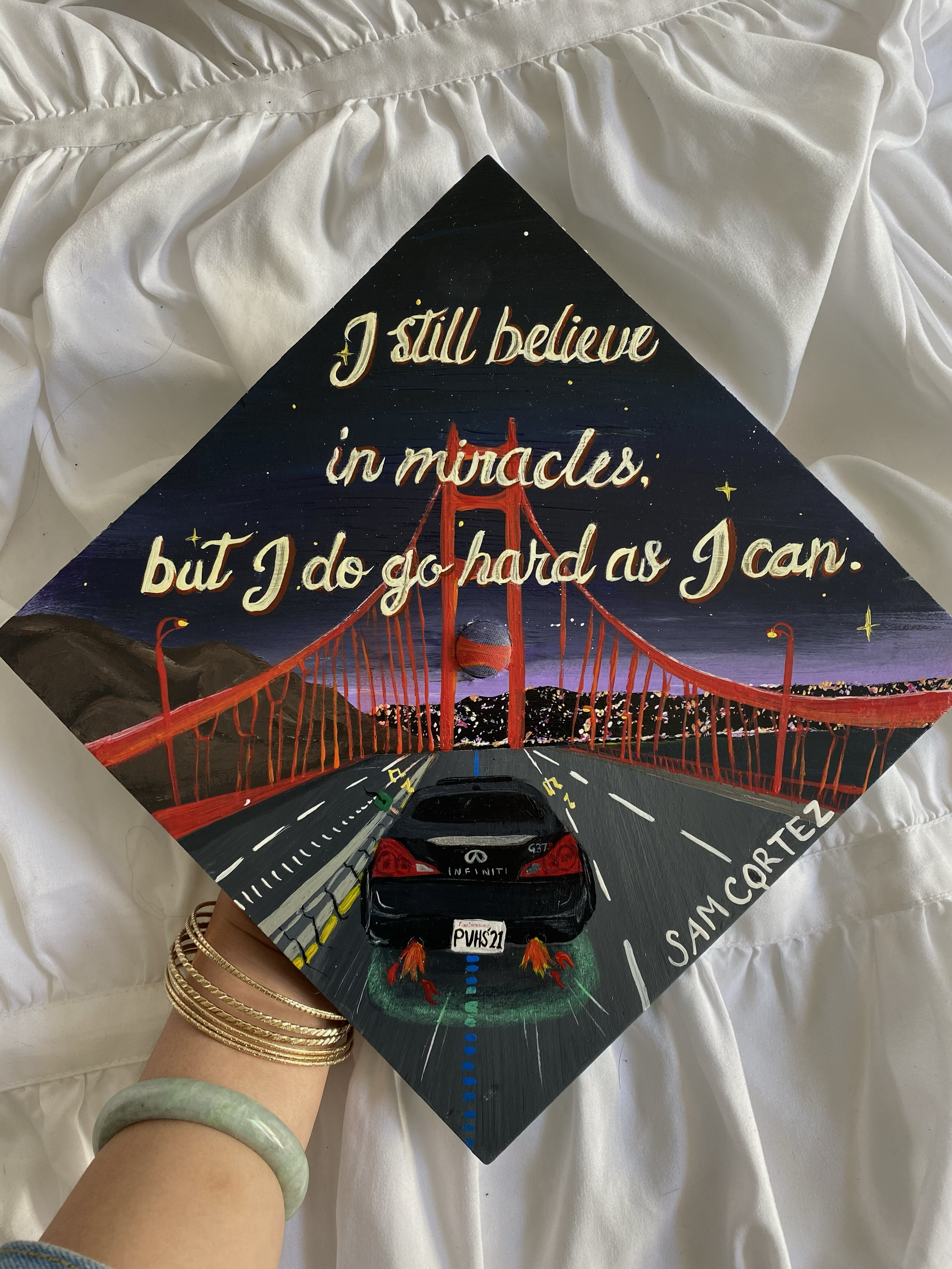 Larry June Inspo Grad Cap
