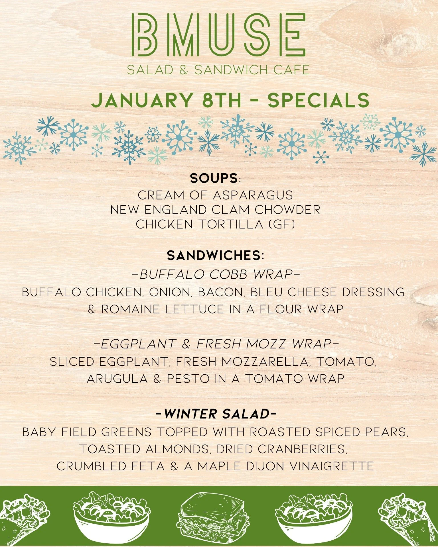 Thursday has arrived and its
 the perfect time to stop in and enjoy one of our
tasty soups, salads or sandwiches.
We&rsquo;re open 10a-3p for lunch!

Order online at bit.ly/BMuseCafe
Call 203.265.1400
Visit 665 N Colony Rd, Wallingford 
.
.
.
.

#ctf